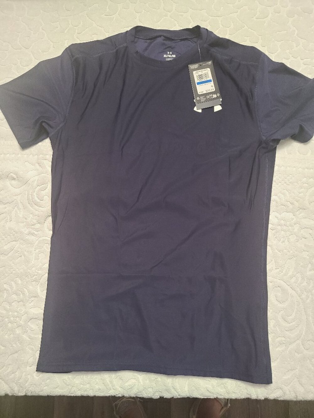 Under Armor XL Blue Heatgear Compression Shirt (NWT)